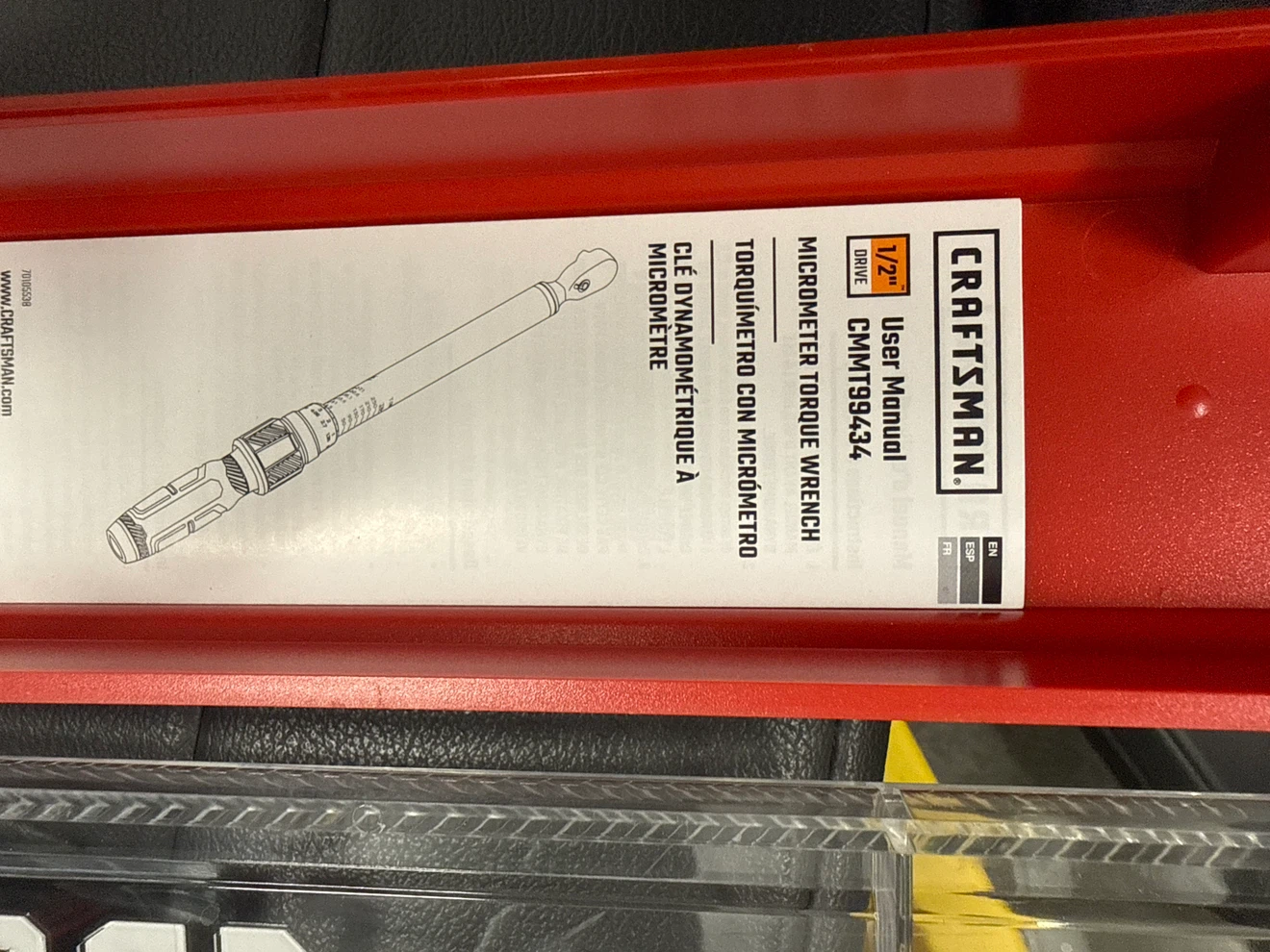 Craftsman Micrometer Torque Wrench 1/2" Drive CMMT99434 - photo 4
