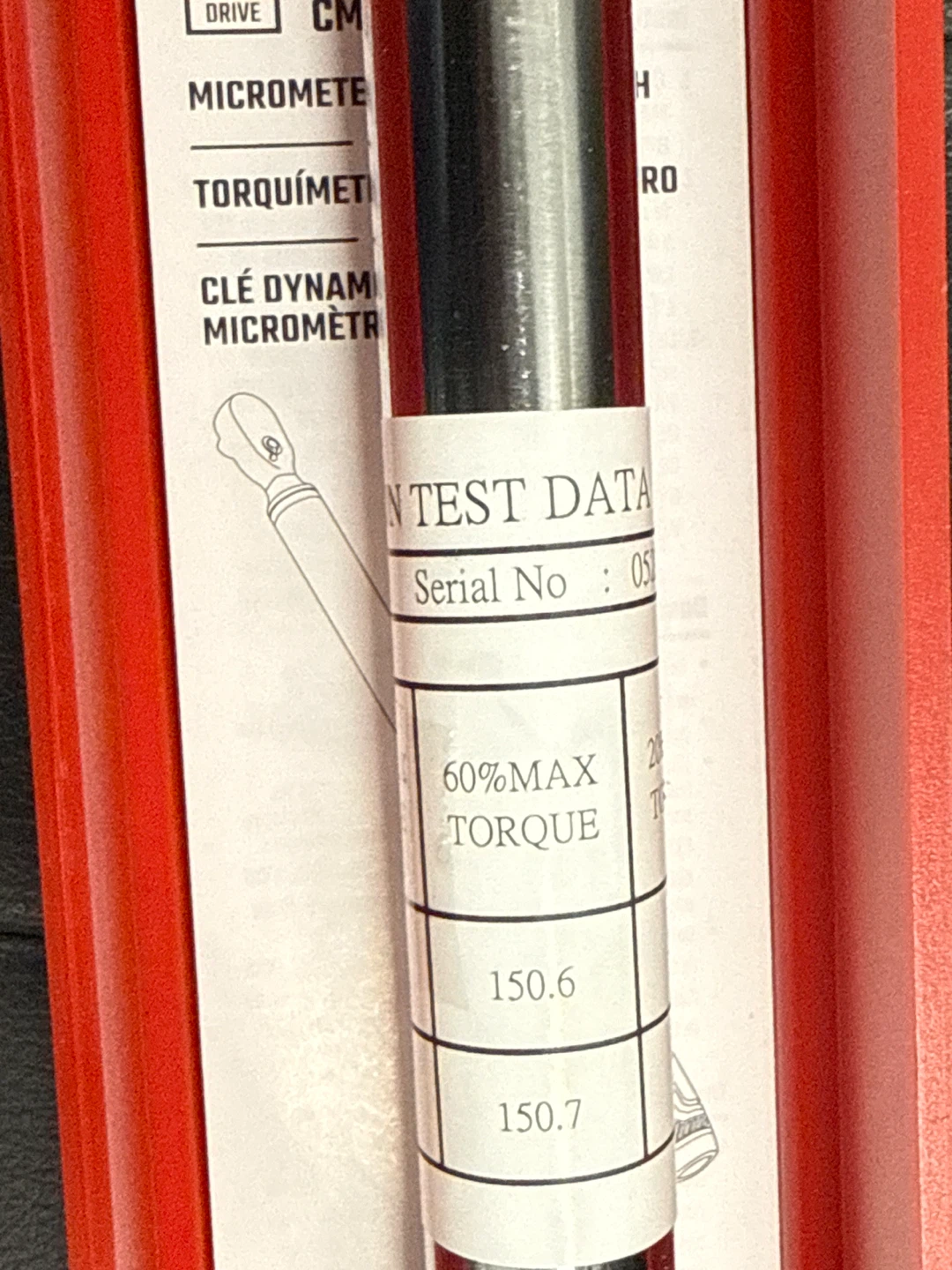 Craftsman Micrometer Torque Wrench 1/2" Drive CMMT99434 - photo 5