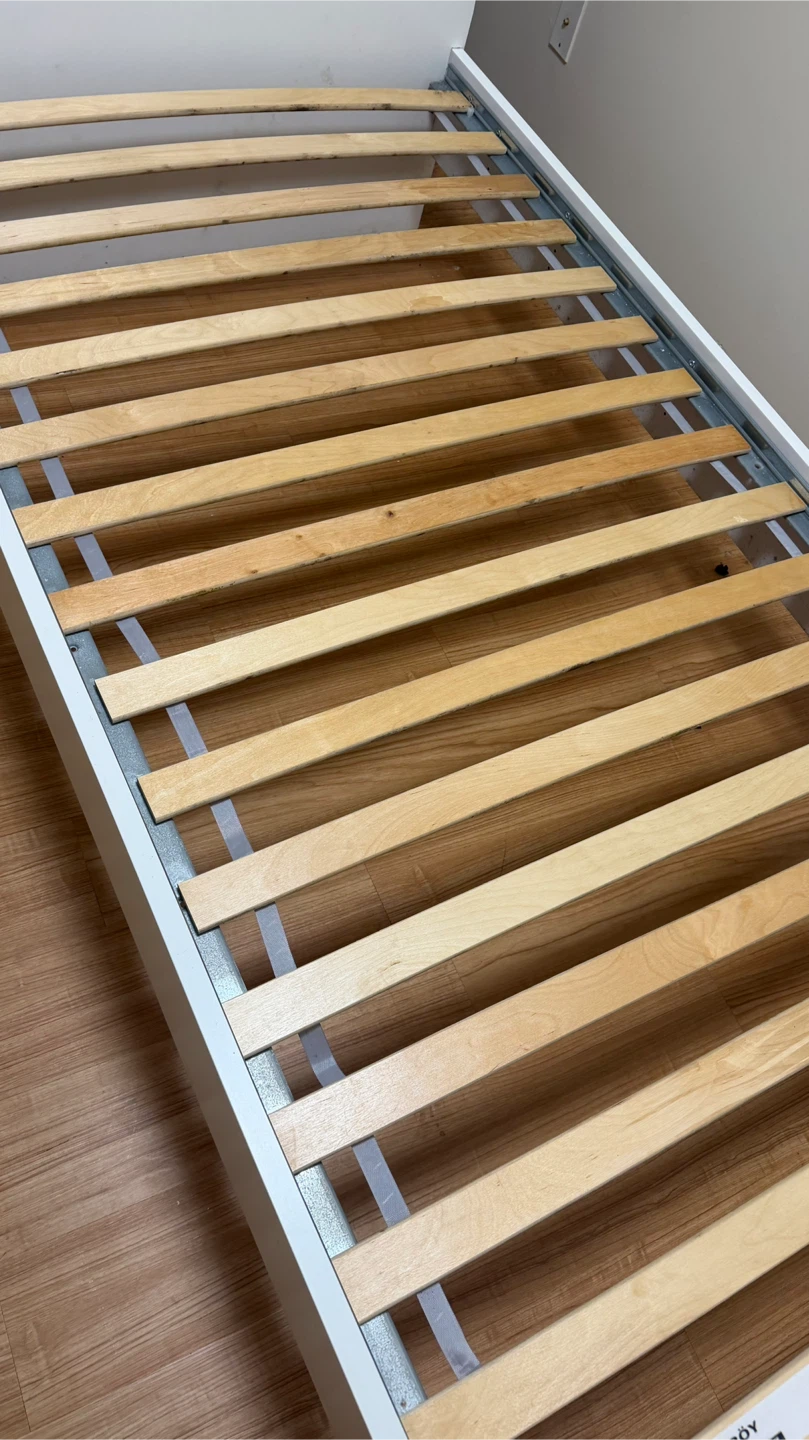 IKEA Twin Size Bed Frame, LURÖY Slats & Mattress Set - photo 5