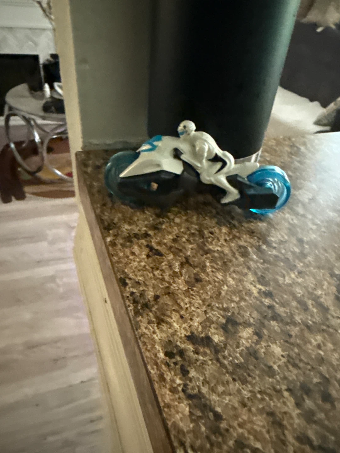 Futuristic Motorcycle Toy Figure