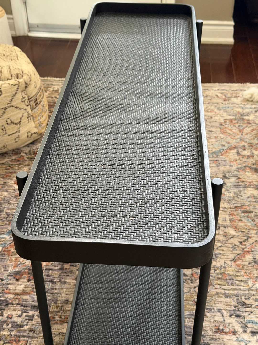 Black 2-Tier Side Table - photo 3
