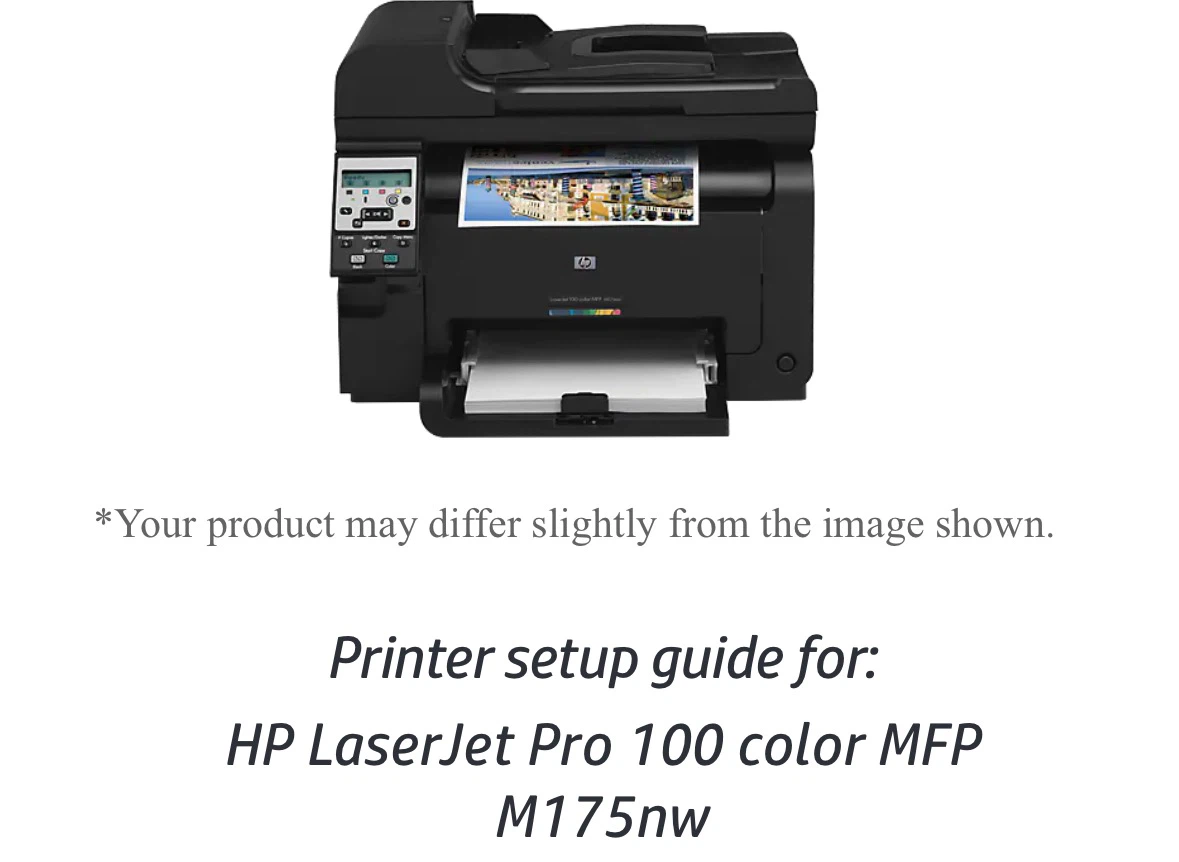 HP LaserJet Pro 100 color MFP M175nw Printer - photo 3