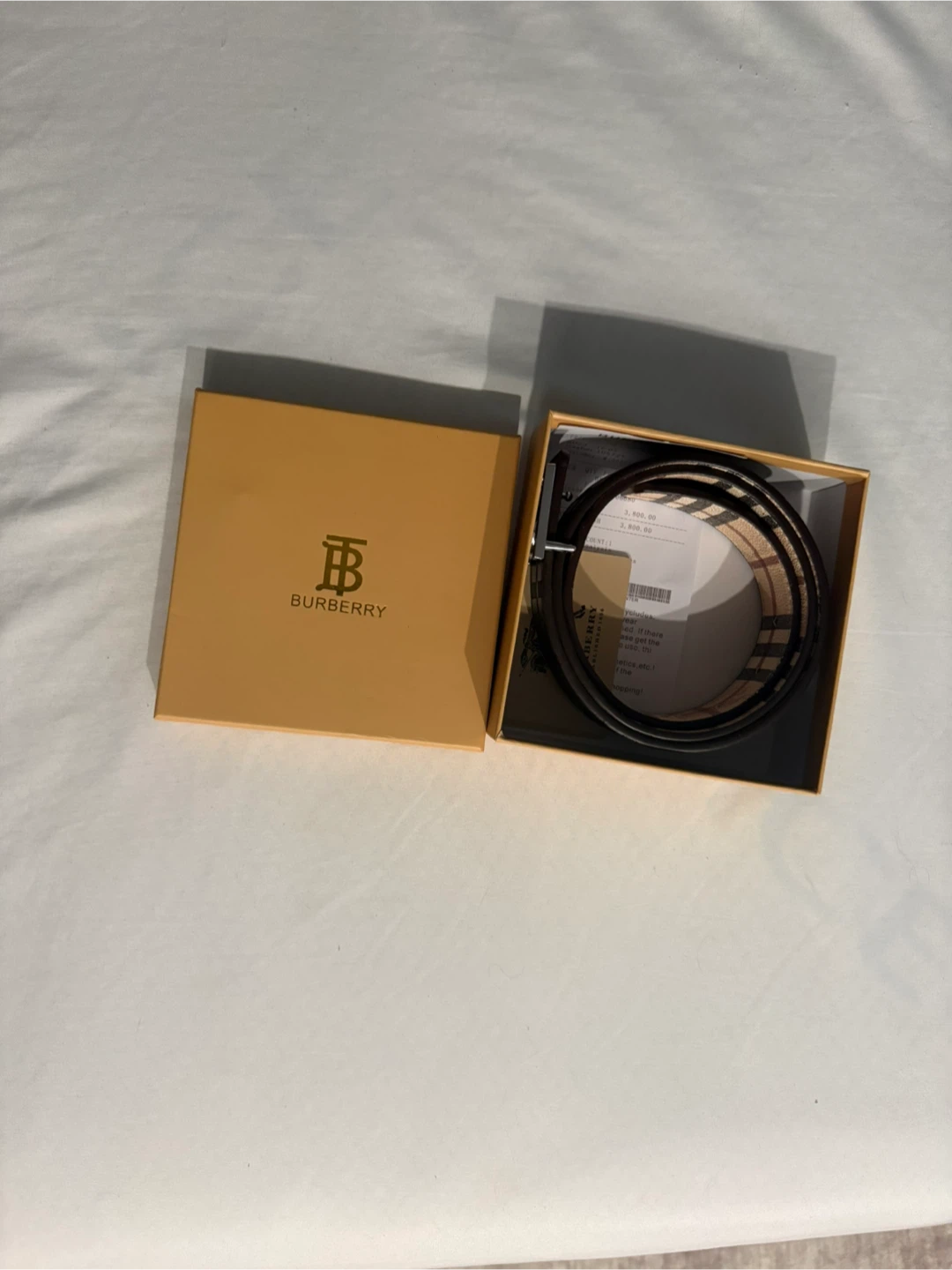 Burberry Belt with TB Monogram Buckle