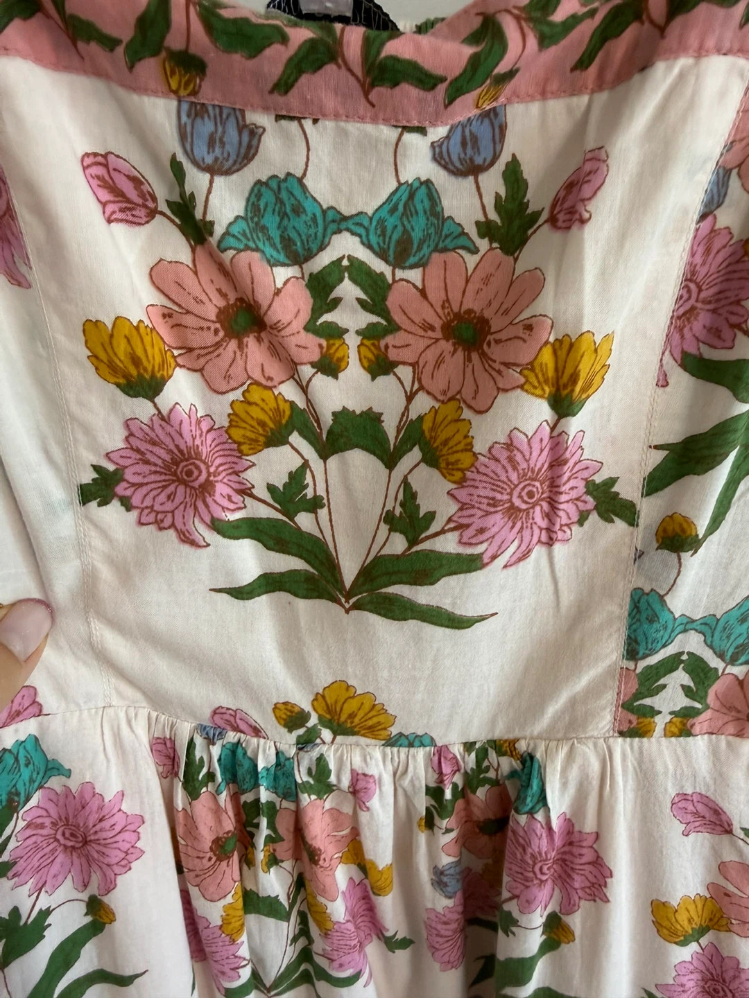 Patrons of Peace Floral Dress with Tie Shoulders - photo 4