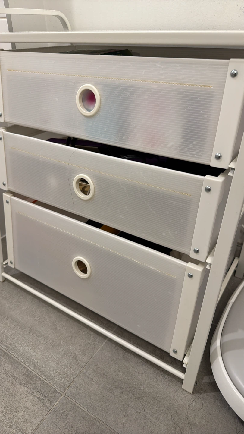 White 3-Drawer Storage Unit - photo 2