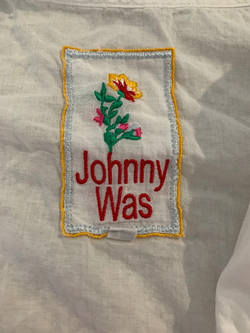 Johnny Was White Embroidered Blouse - photo 2