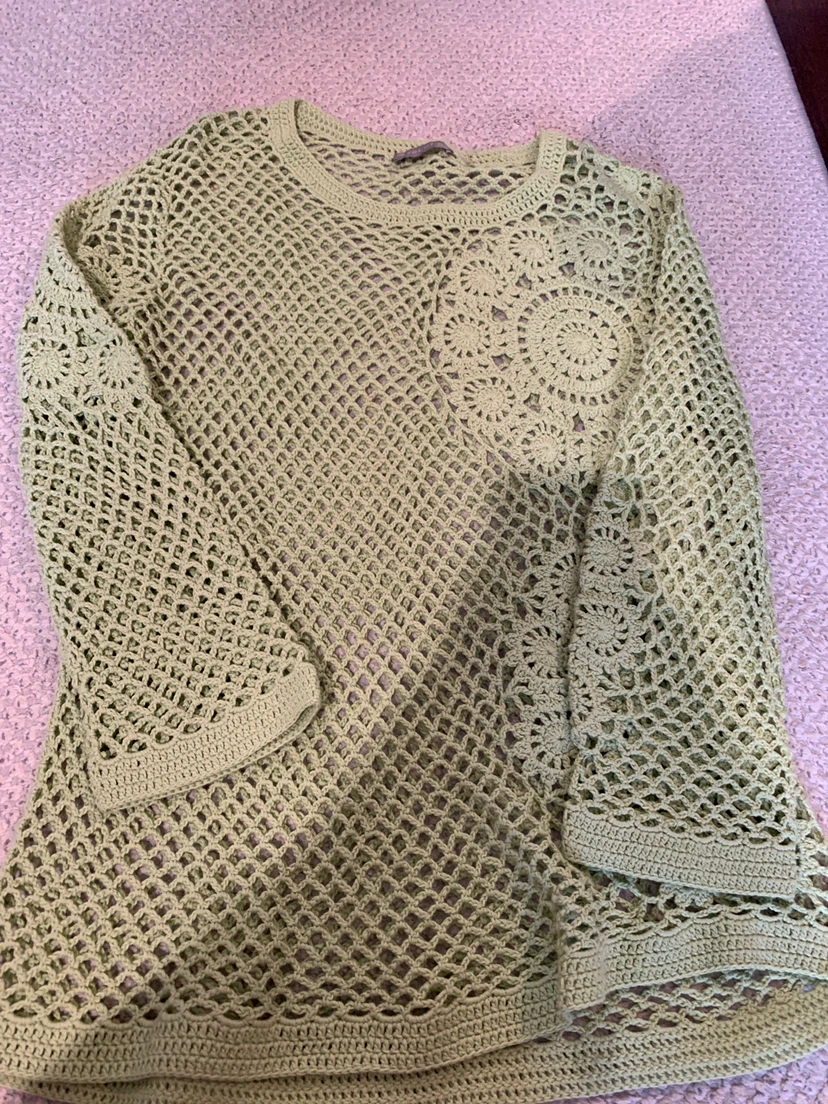Evolution by Cyrus Crochet Knit Top