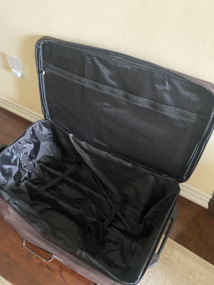 Brown Expandable Suitcase with Wheels - photo 2