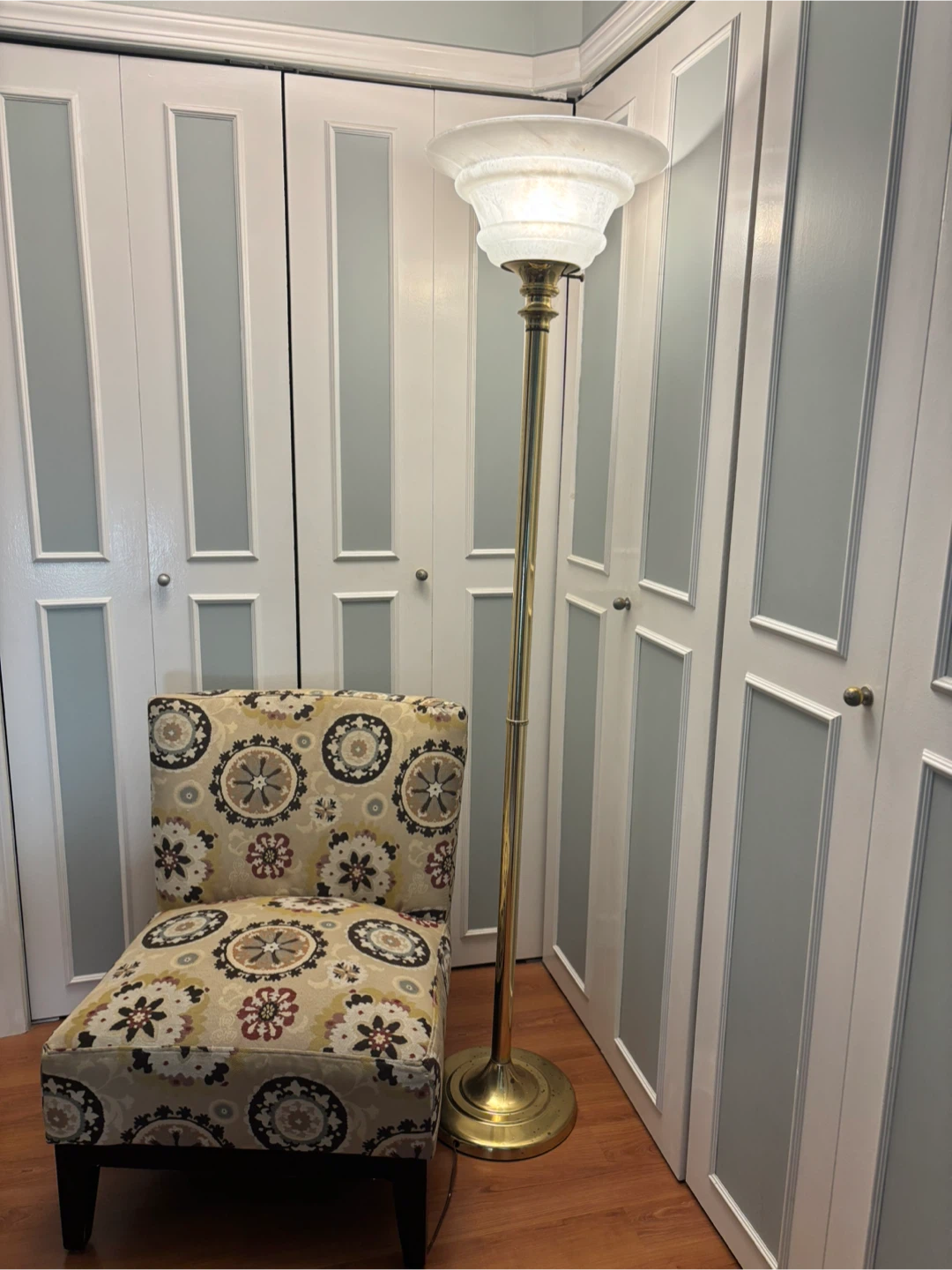 Gold Torchiere Floor Lamp