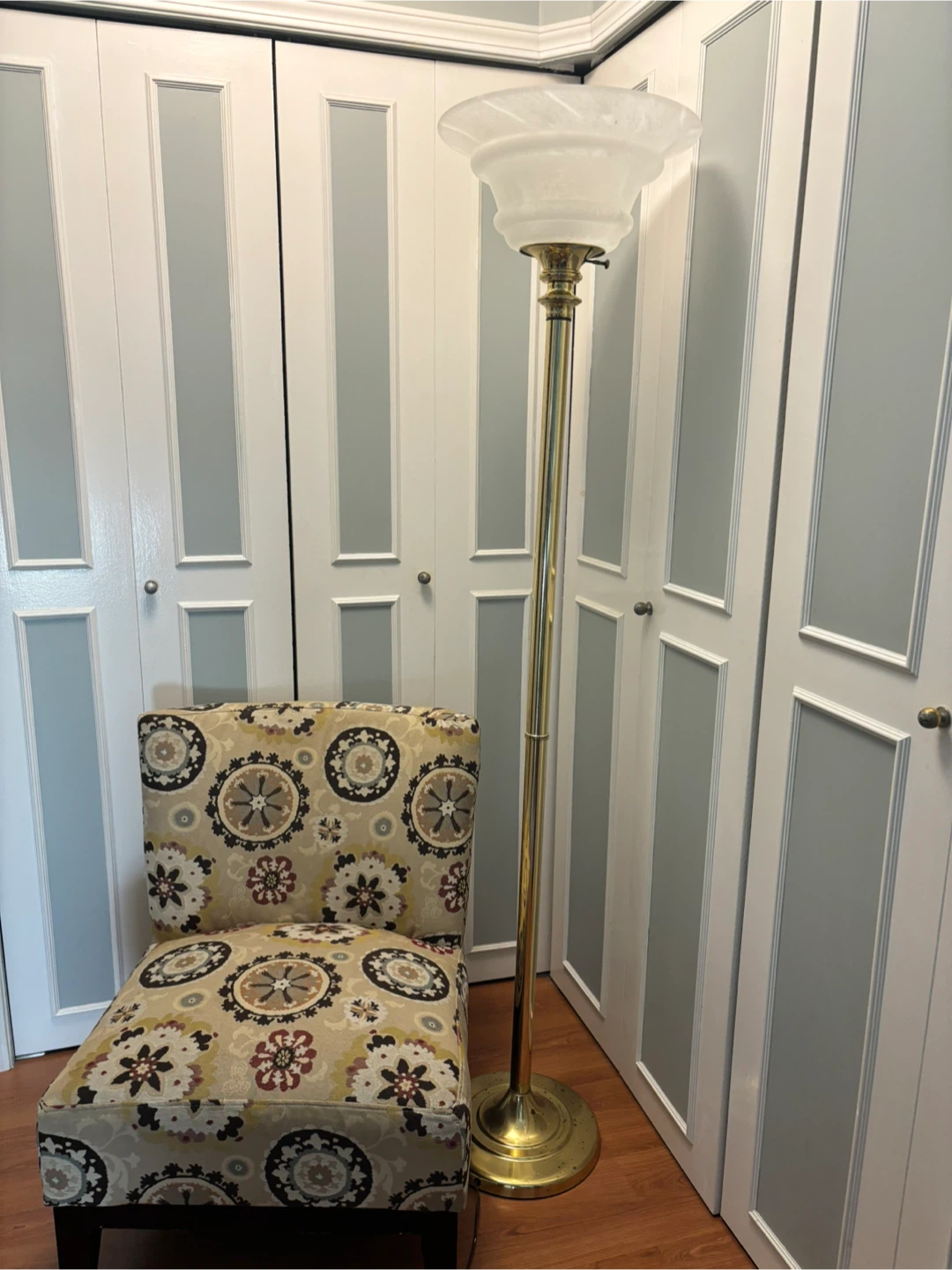 Gold Torchiere Floor Lamp - photo 3