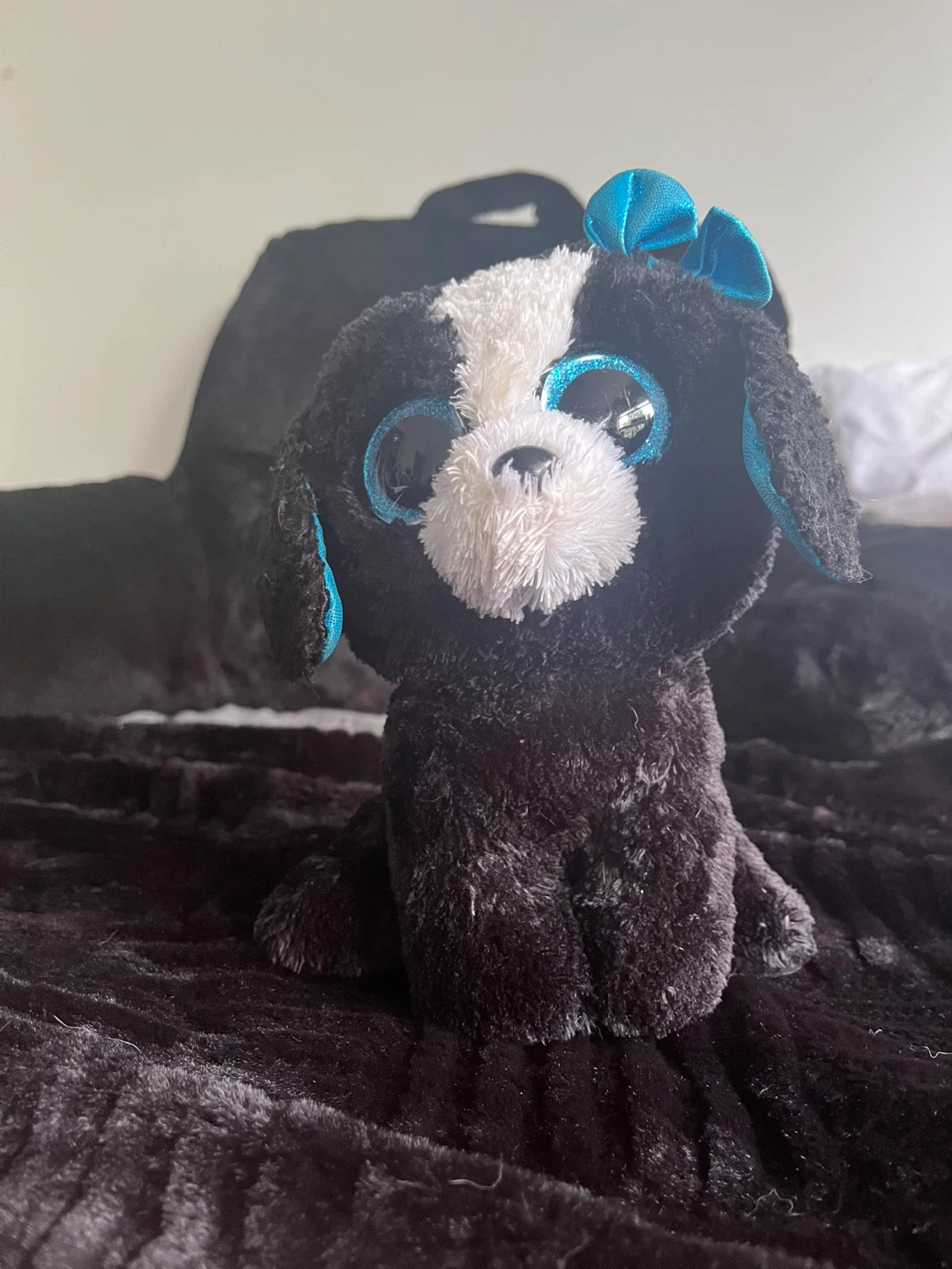 Ty Beanie Boos Fetch the Black Dog Plush