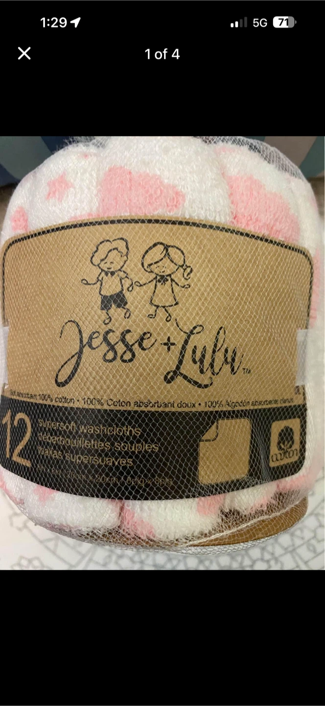 Jesse + Lulu 12 Supersoft Washcloths