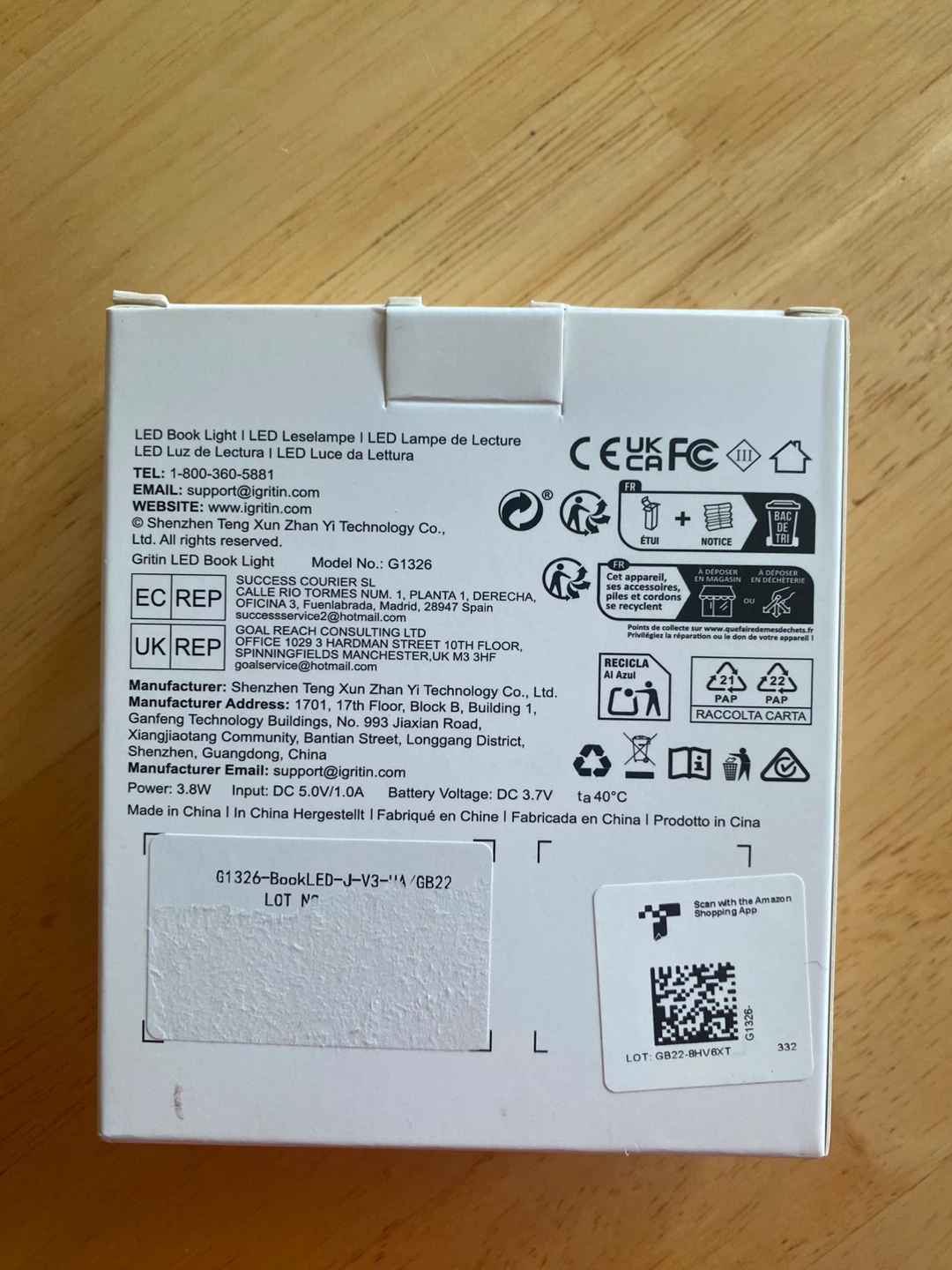 NEW!!! Gritin LED Book Light G1326 - photo 2