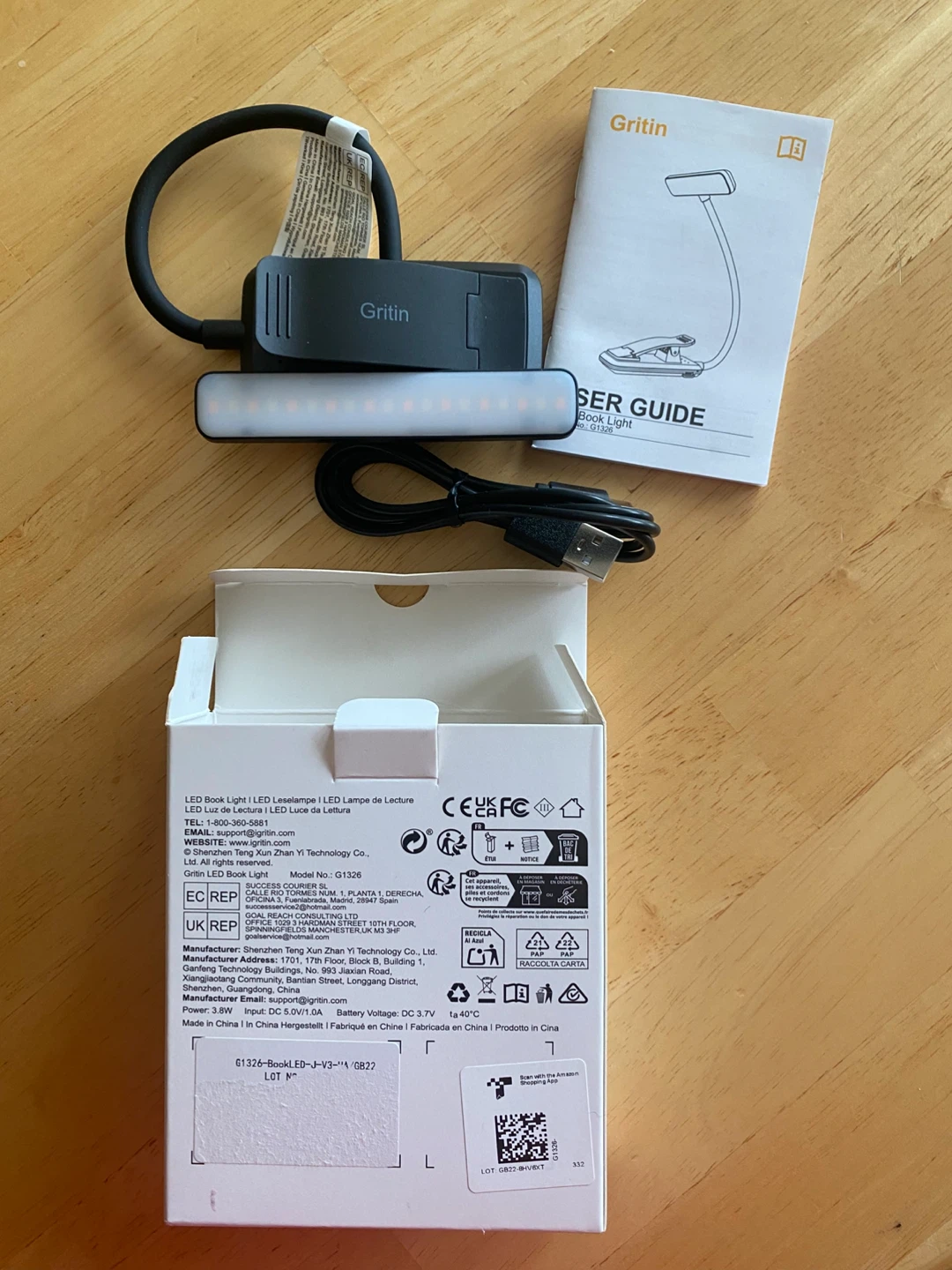 NEW!!! Gritin LED Book Light G1326 - photo 3