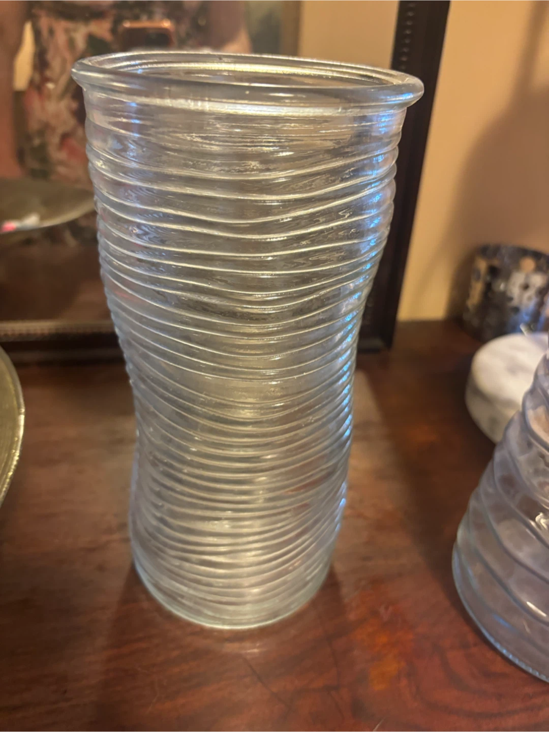 Clear Glass Flower Vase - photo 2