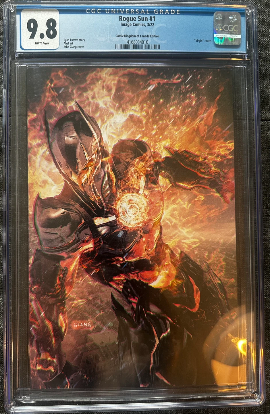 Rogue Sun #1 CGC 9.8 Virgin Comic Kingdom of Canada
