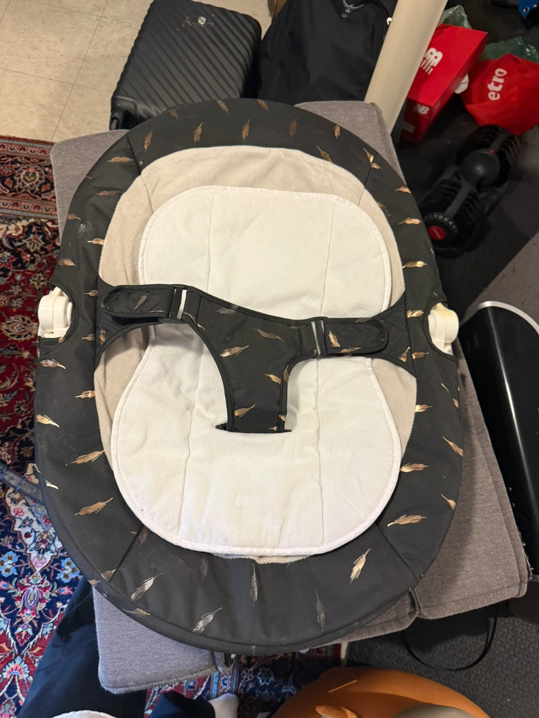 Baby Bouncer Seat with Feather Design - photo 2