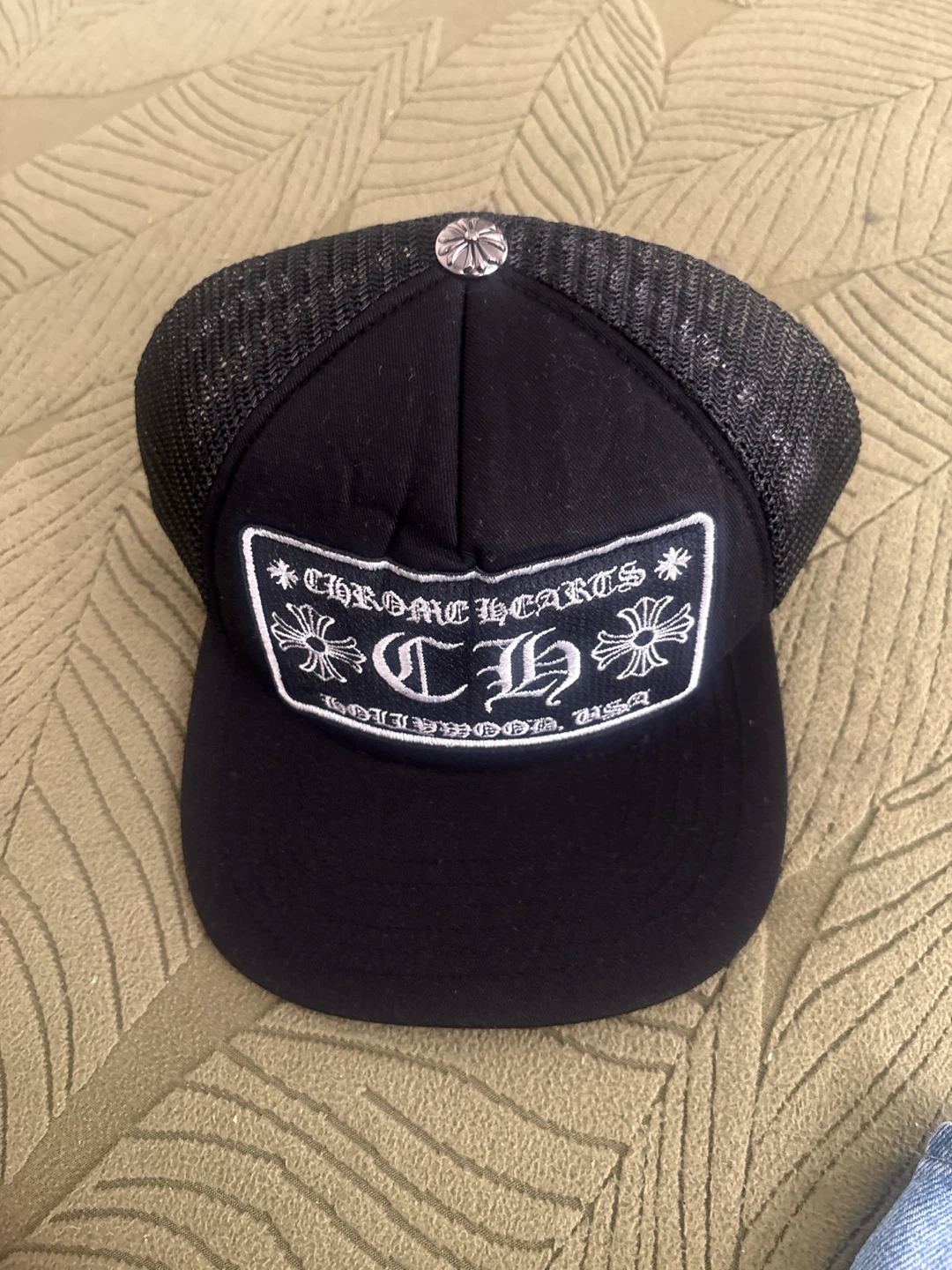 Chrome Hearts Black Trucker Hat