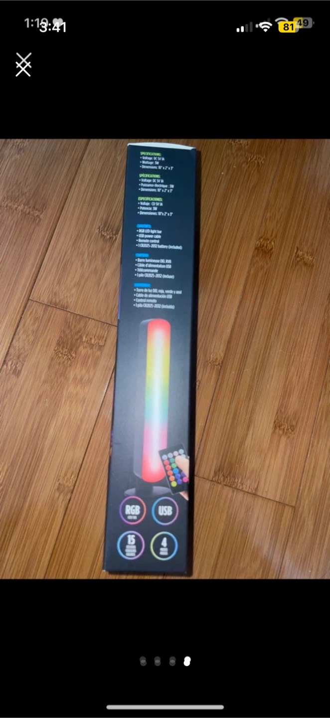 NEW Tech+1 LED Light Bar - Multicolour RGB - photo 4