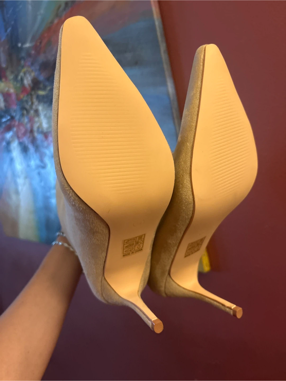 NEW Women's Tan Suede Ankle Boots size 9 - photo 2