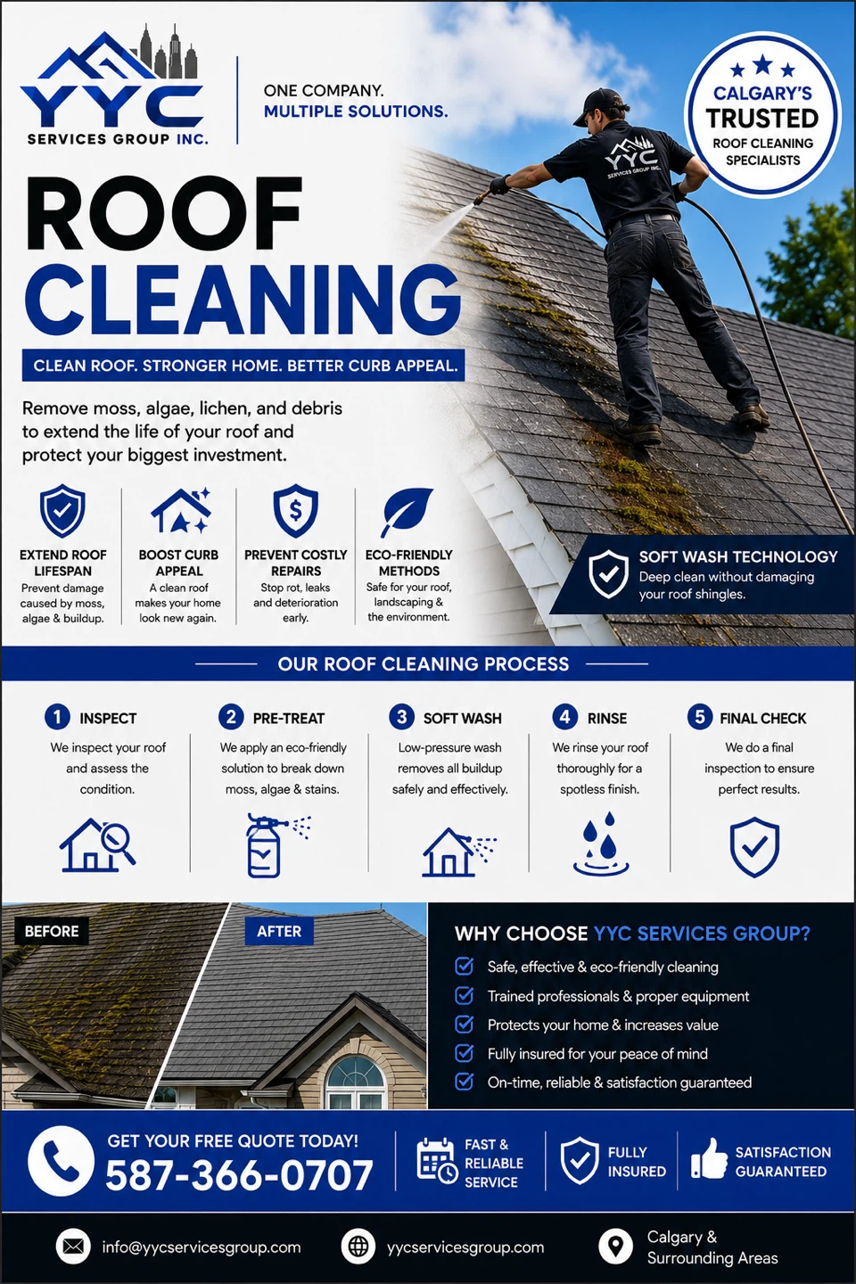 Roof Cleaning - 587 366 0707