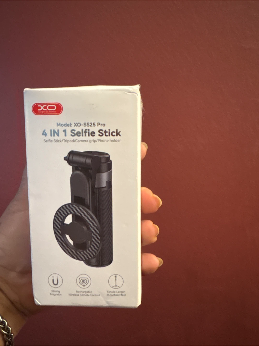 XO 4 IN 1 Selfie Stick, Model XO-SS25 Pro