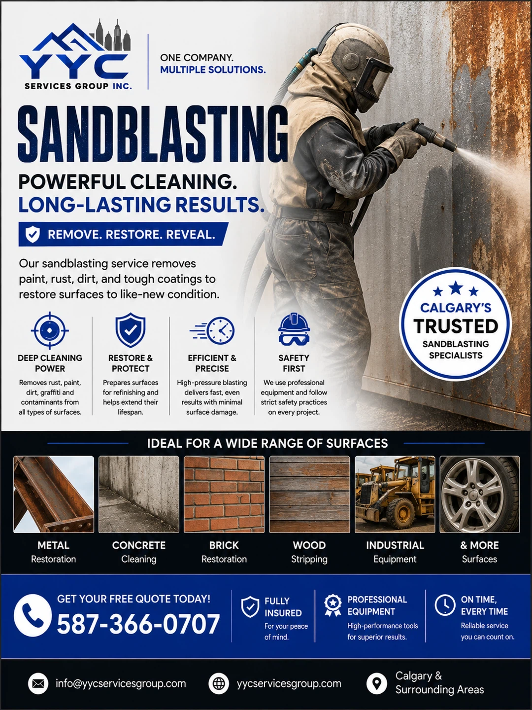 Sand Blasting - 587 366 0707