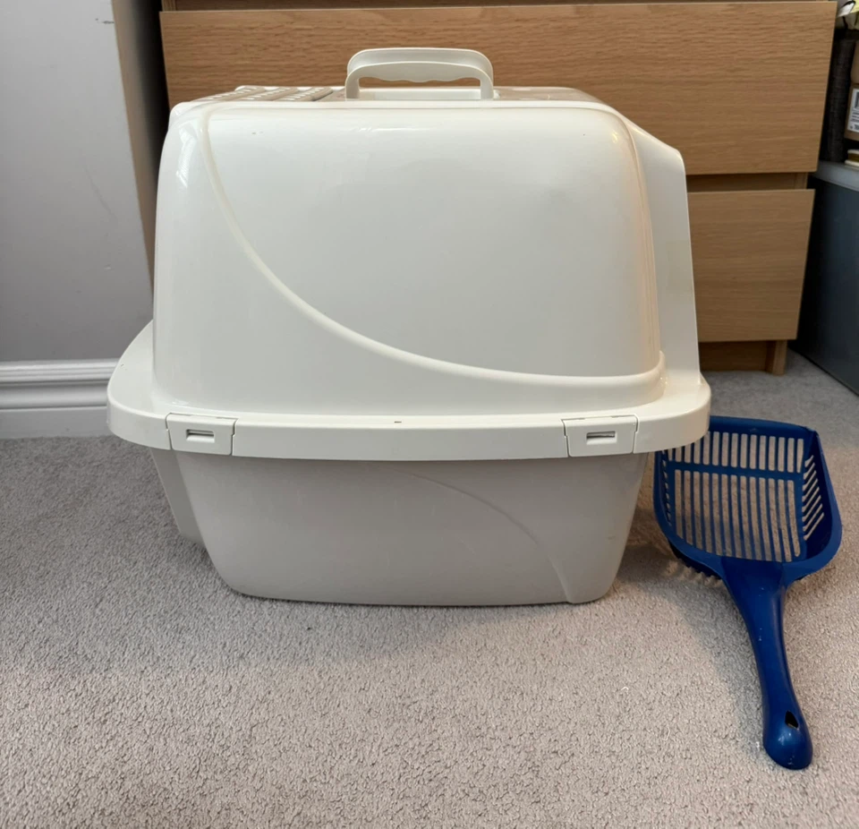 Enclosed Large Cat Litter Pan - photo 3