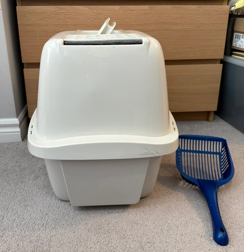 Enclosed Large Cat Litter Pan - photo 4