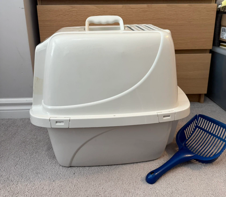 Enclosed Large Cat Litter Pan - photo 5