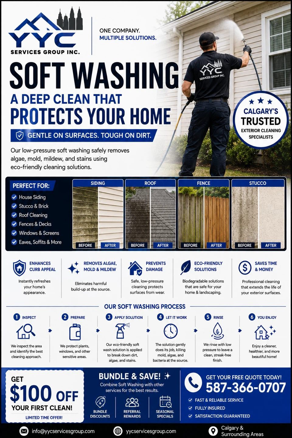 Soft Washing - 587 366 0707