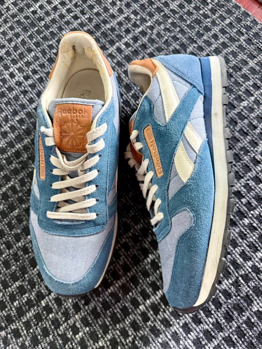 Reebok Classic Blue Suede Sneakers Size 9.5 - photo 3
