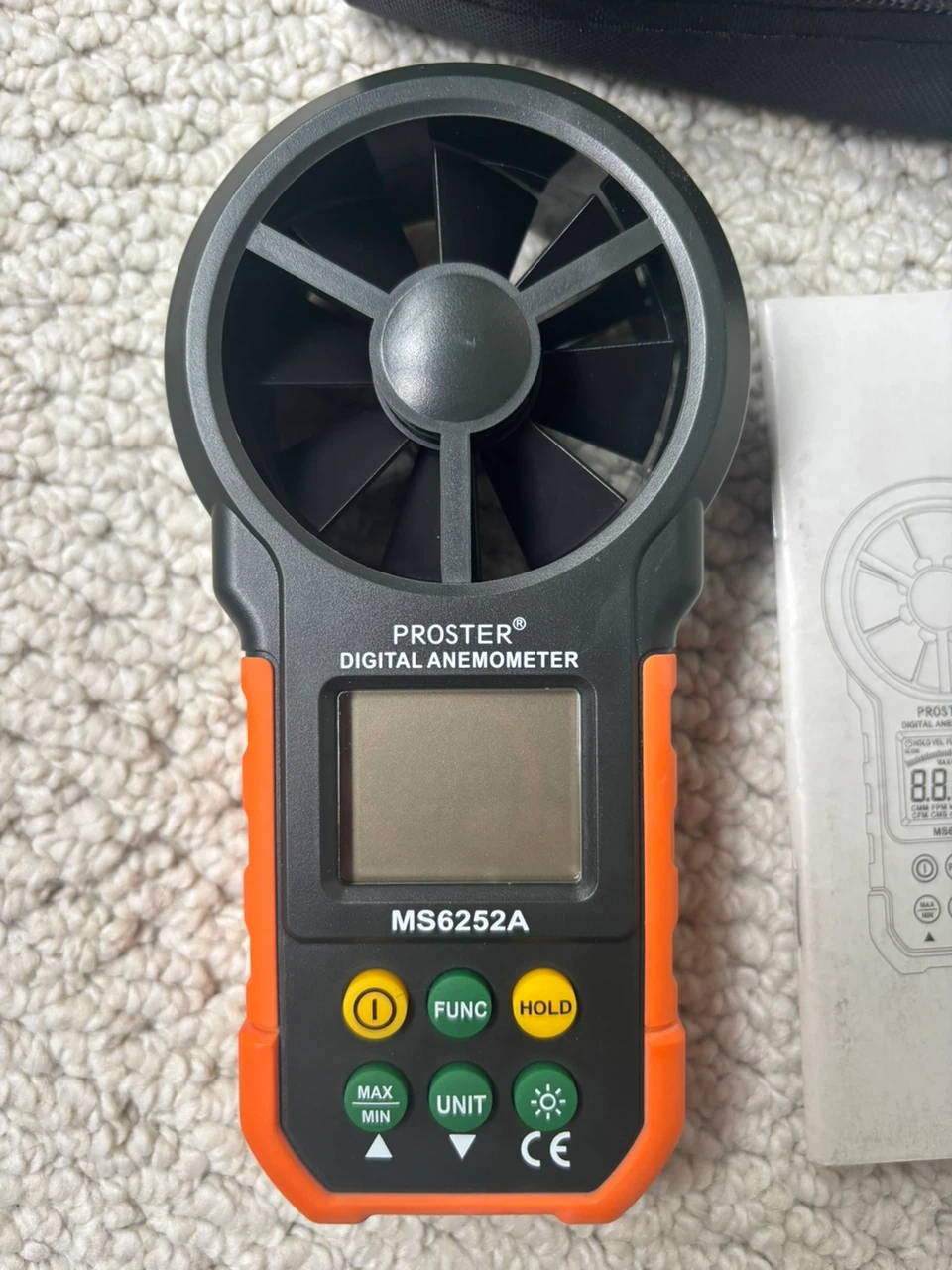 PROSTER MS6252A Digital Anemometer