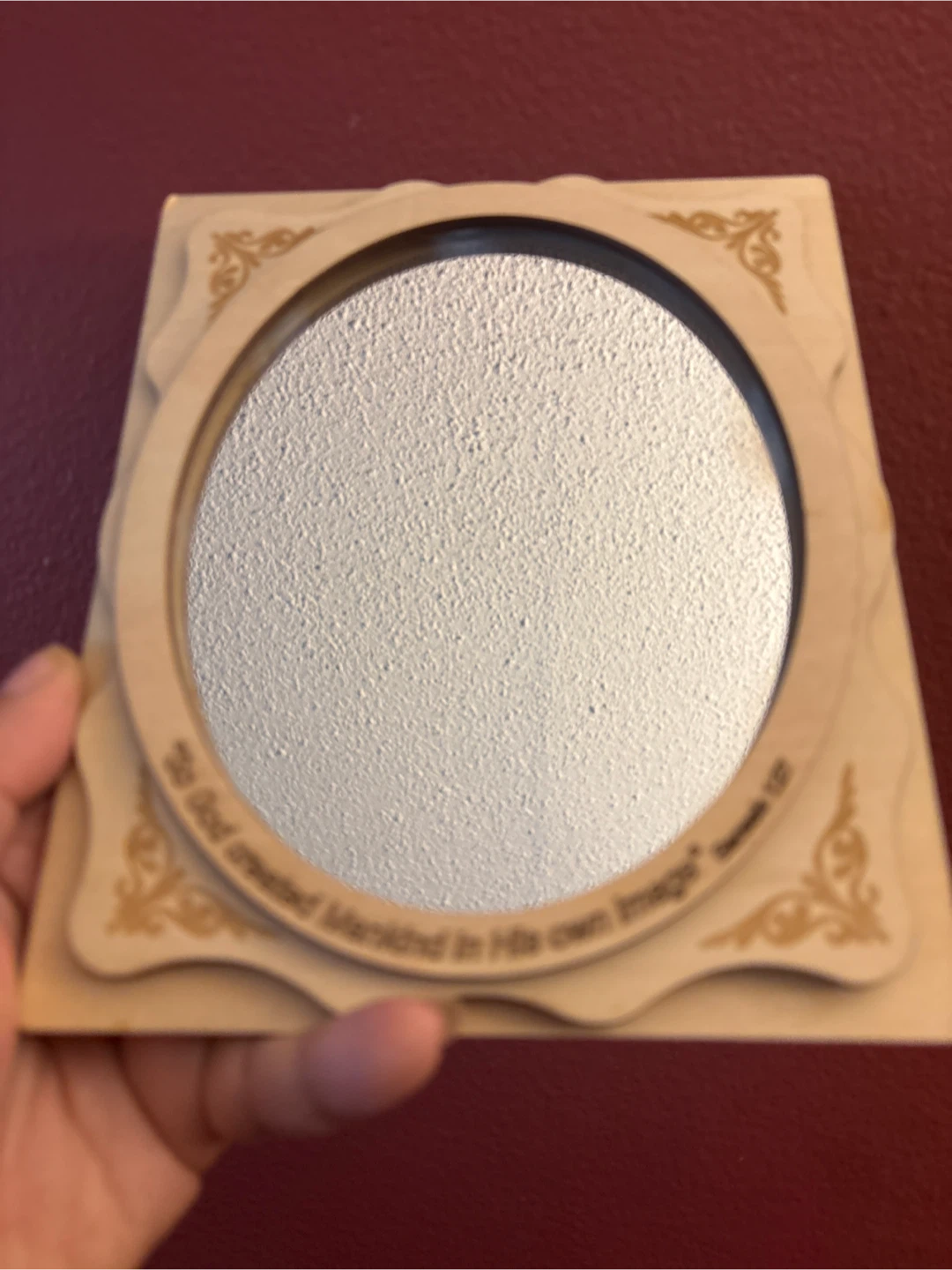 NEW Beautiful Handmade Decorative Mirror with Bible Verse - photo 3