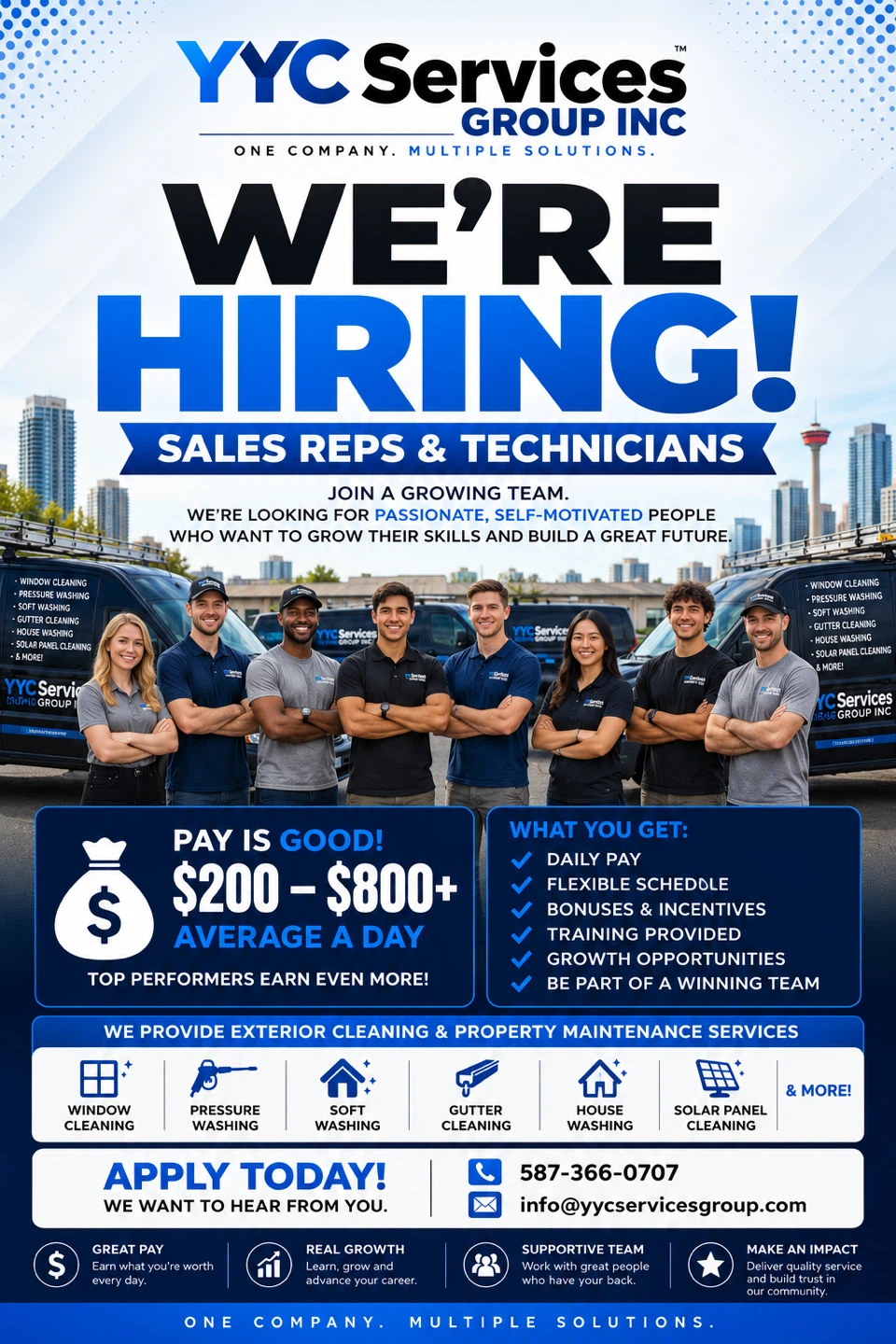 HIRING - 587-366-0707