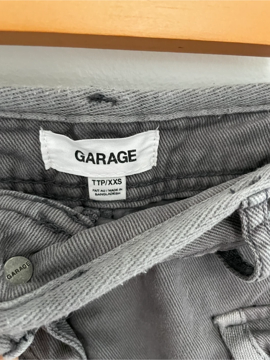 GARAGE | XXS Grey Denim Cargo Mini Skirt - photo 3