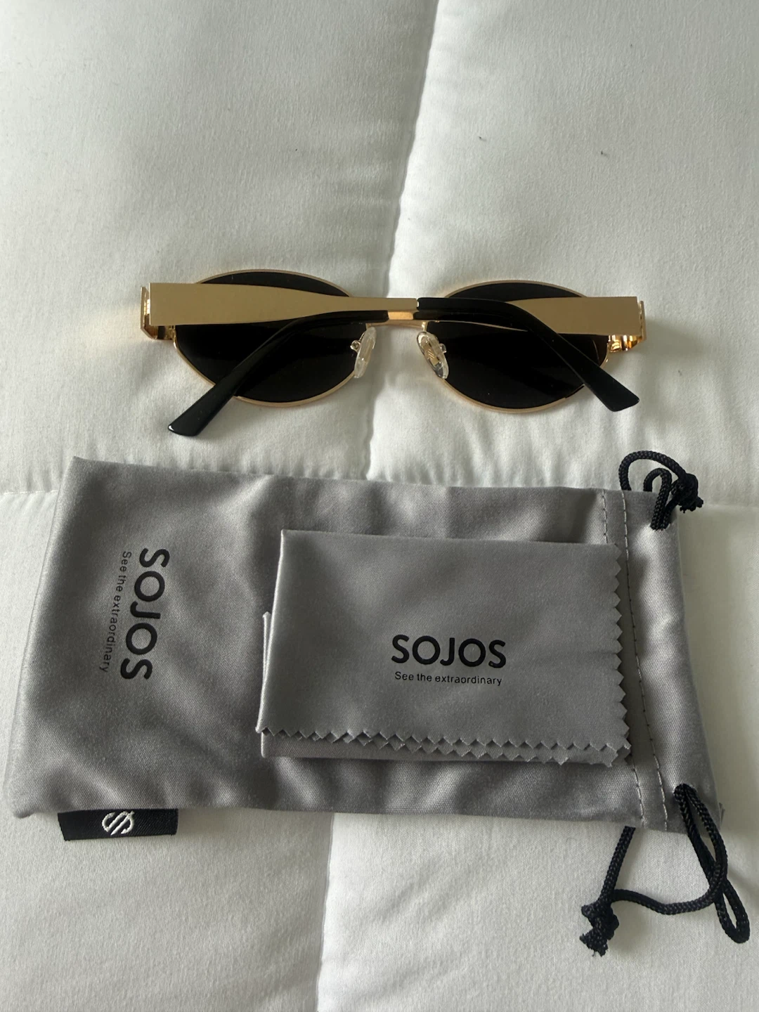 SOJOS Oval Gold Frame Sunglasses - photo 2