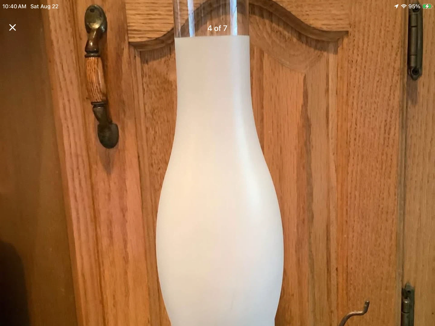 Vt Kersosene/Oil Eagle Lamp w Hobnail Shade 🐞 - photo 4