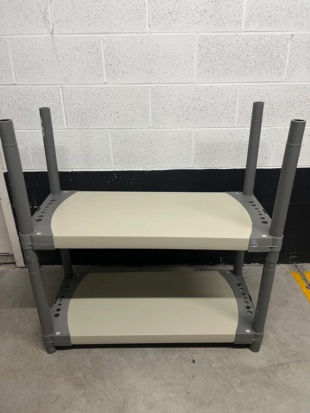 2-Tier Plastic Shelving Unit #freecycle