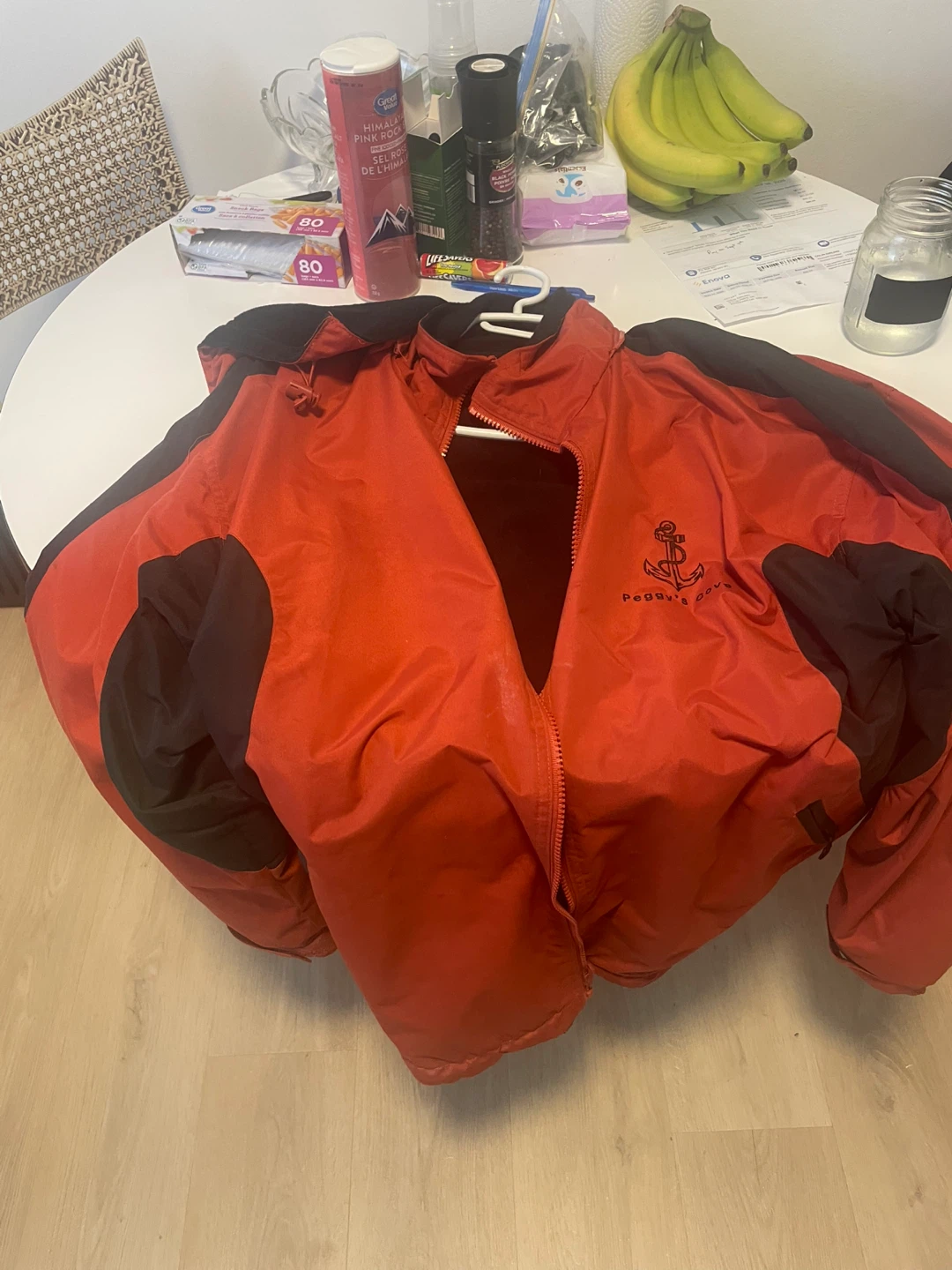 Orange and Black Peggys cove Jacket