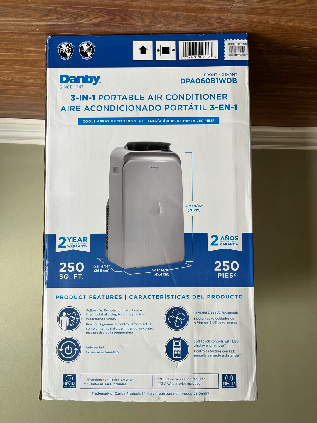 Danby 3-in-1 Portable Air Conditioner 10,000 BTU