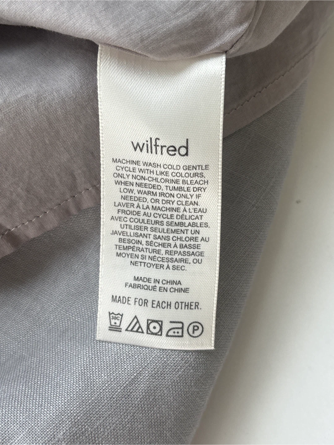 Wilfred Grey Linen Wrap Skirt - photo 5