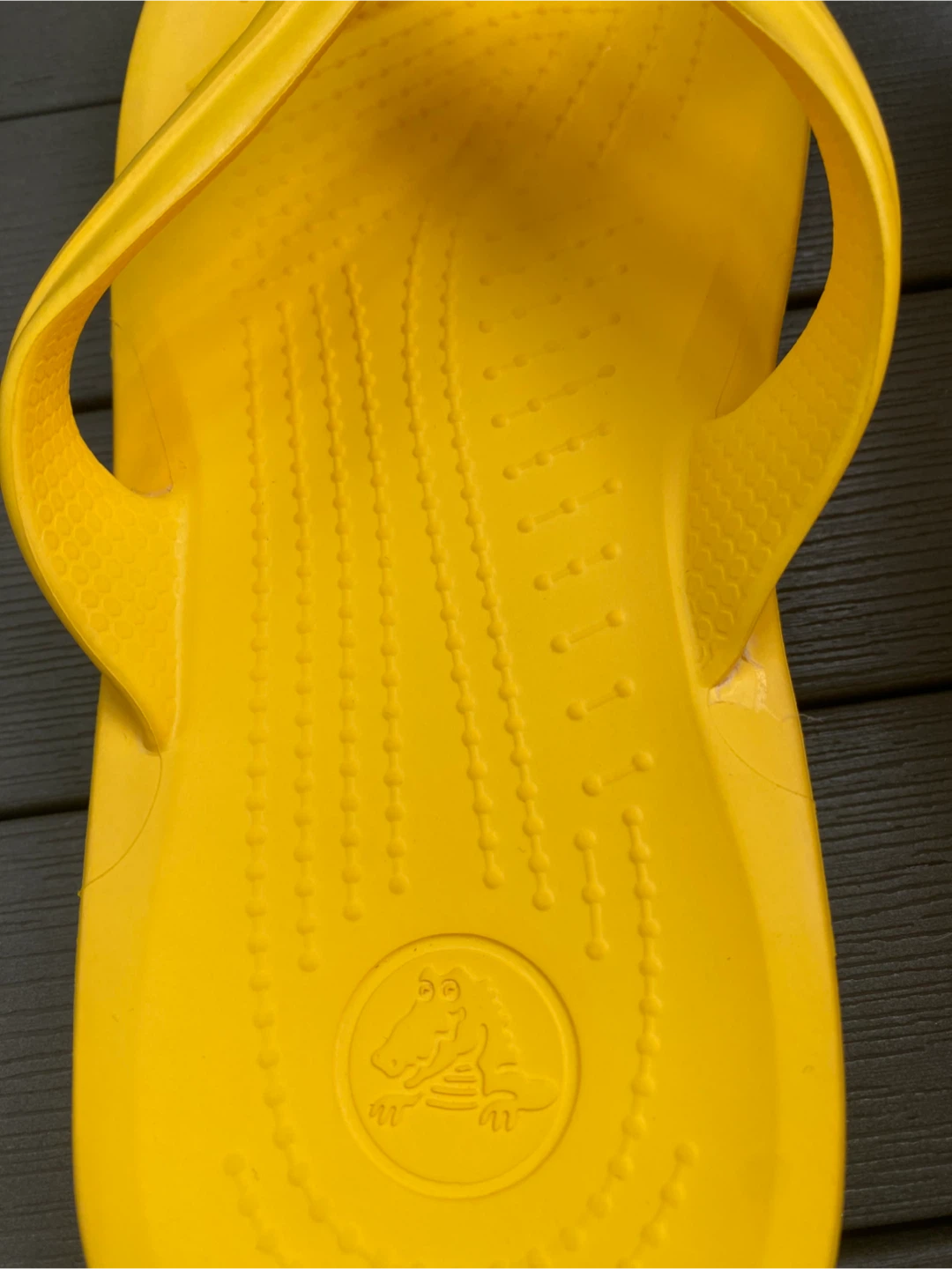 New Crocs Yellow Flip Flops, Unisex W9/M7 - photo 5