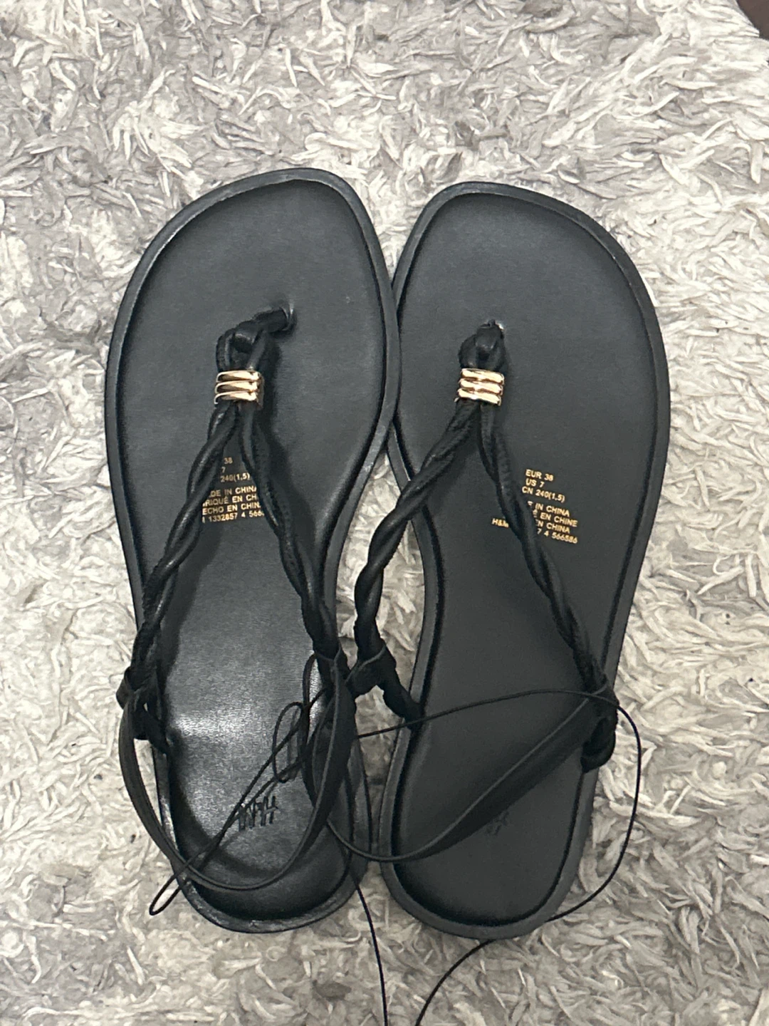 H&M Black Sandals