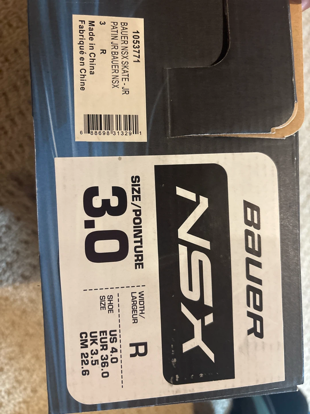 Bauer NSX Skates - JR - Size 3.0 - photo 3