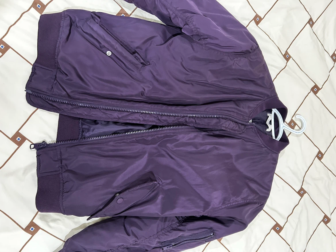 H&M Purple Bomber Jacket