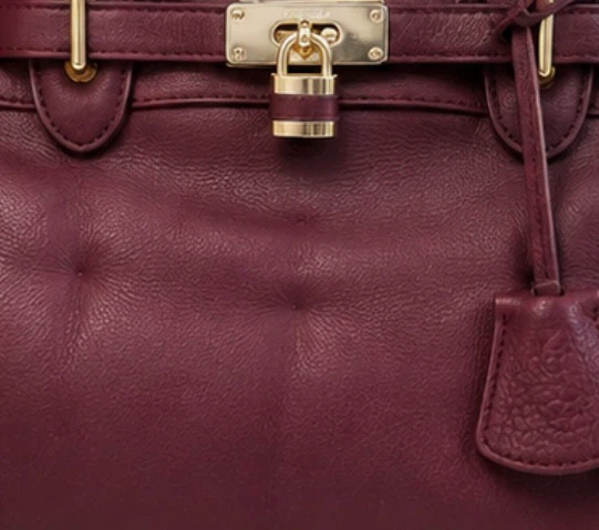 DANIER Leather Satchel Handbag - Burgundy - photo 3