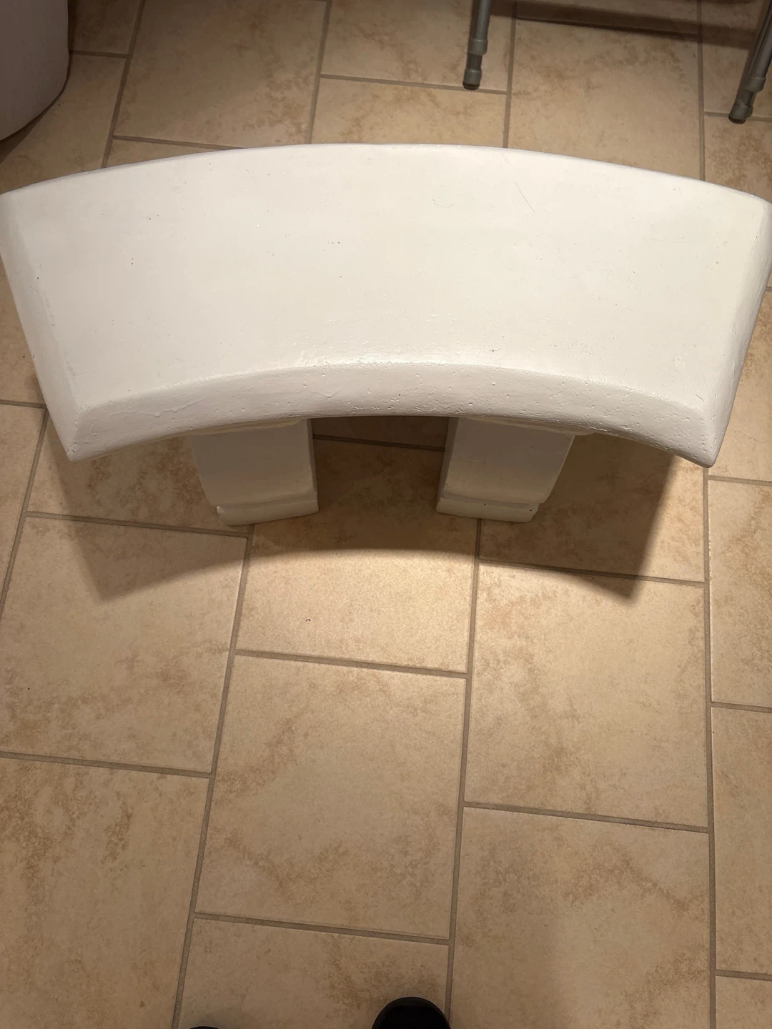 White Garden Bench