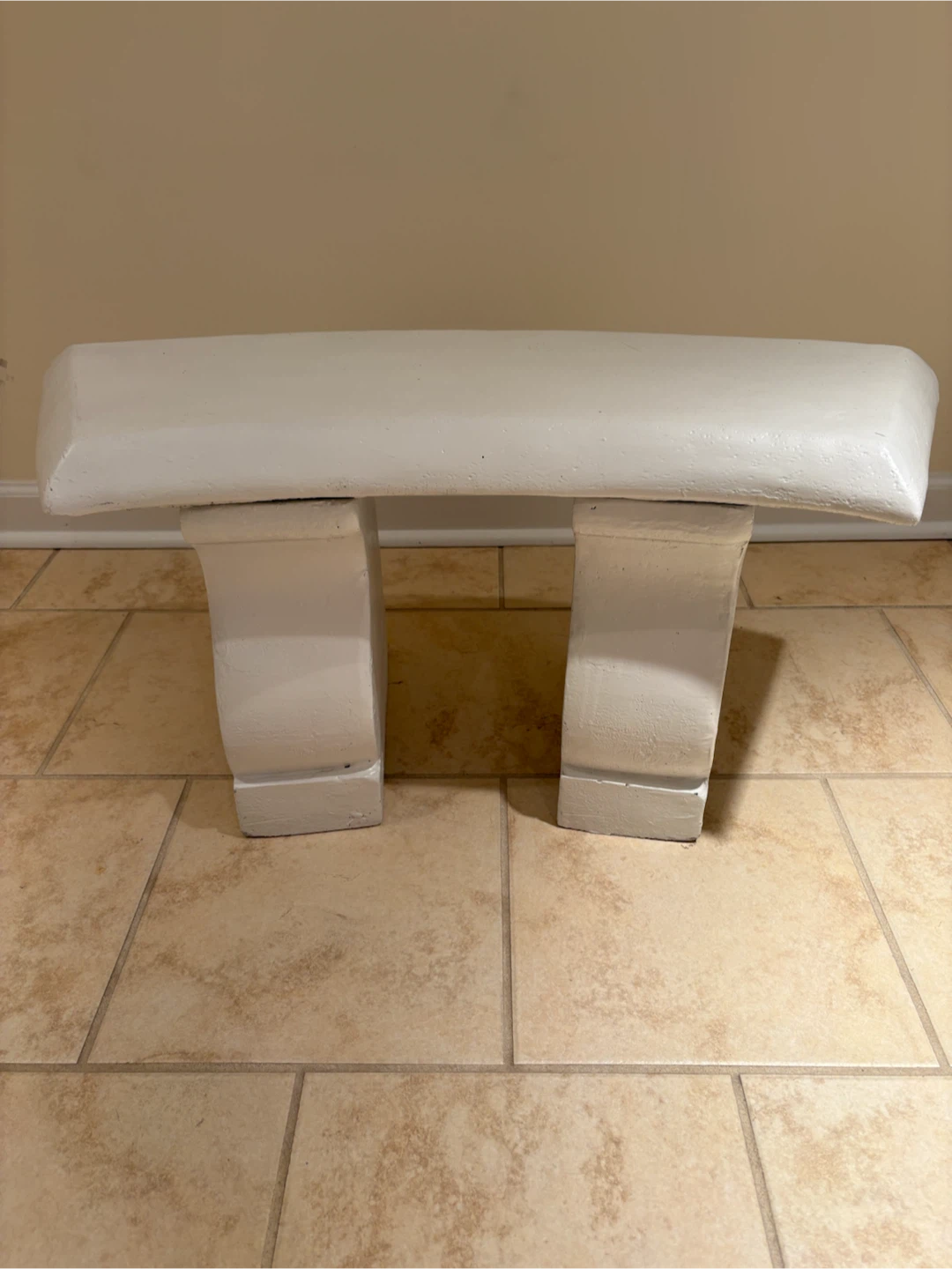 White Garden Bench - photo 2