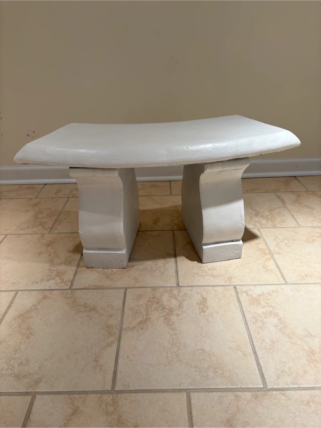 White Garden Bench - photo 3